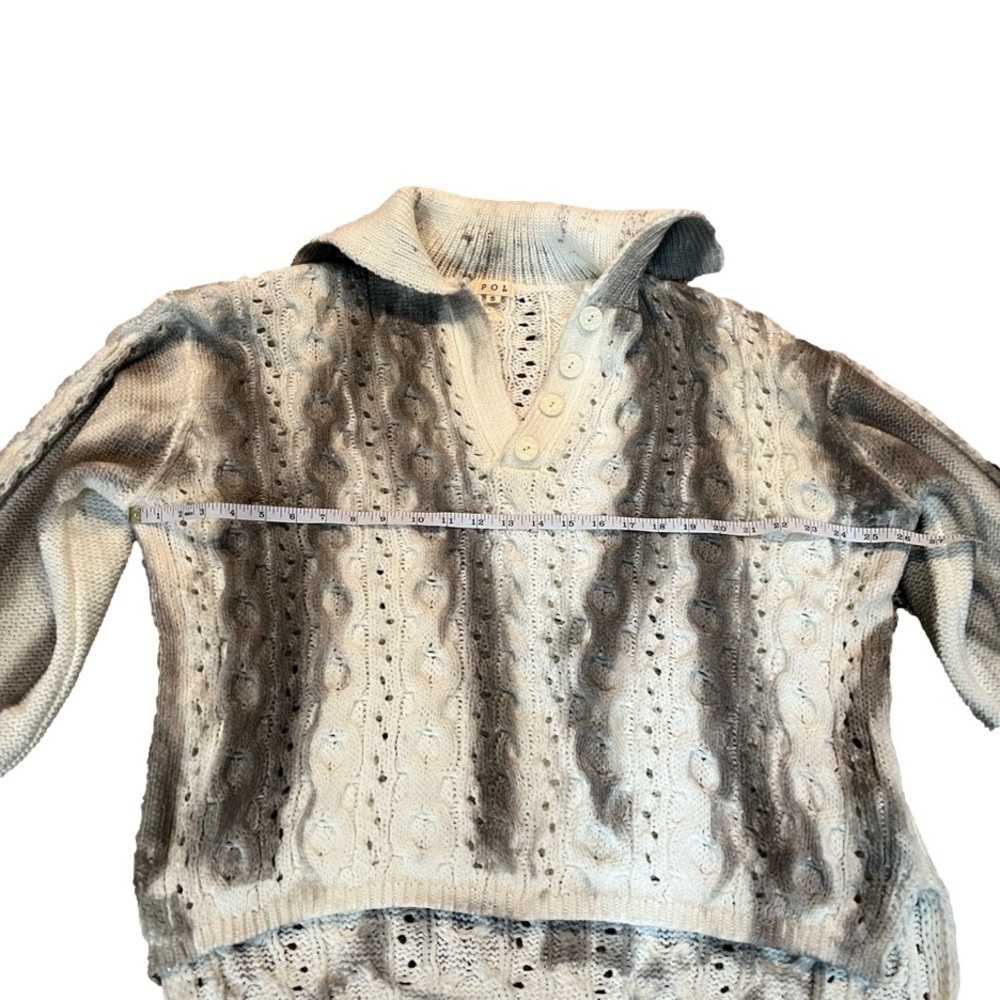 NEW POL Hand Dyed Distressed Chunky Sweater - Picture 9 of 10